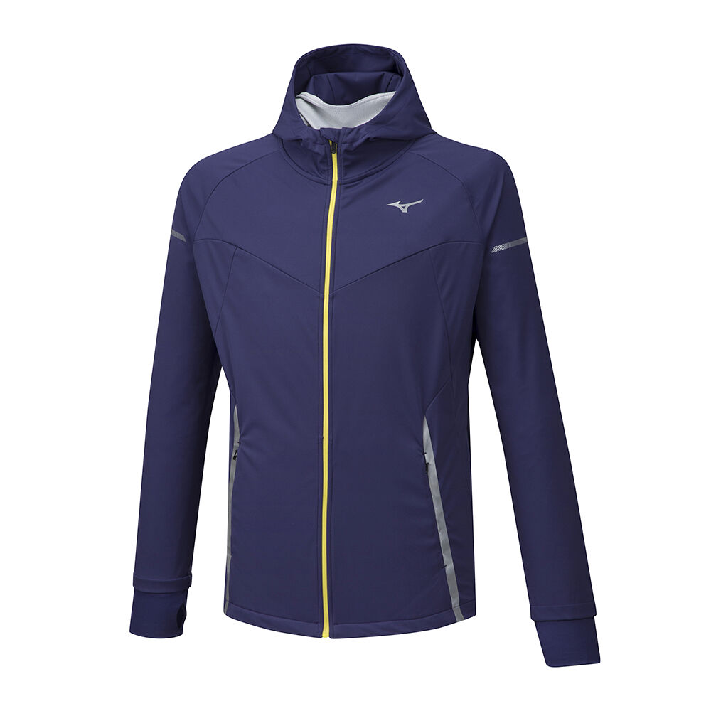 Panske Bundy Mizuno Hineri BT Softshell Bezecke Tmavo Nachový Vypredaj CGEF57614